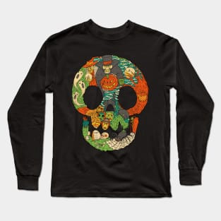 Spooky Skull Long Sleeve T-Shirt